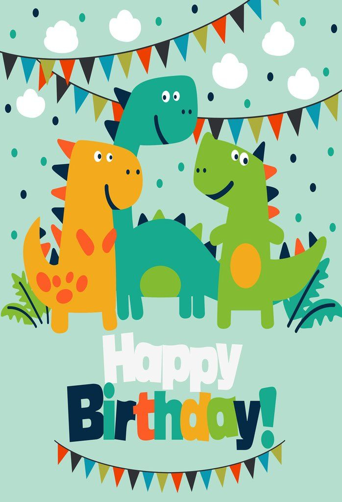 Dinosaur Party Children s Birthday Party Backdrop Custom Green Backdrop