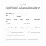 Direct Deposit Authorization Form Template Elegant 12 Sample Direct