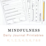 Distance Learning FREE Mindfulness Daily Journal Printables Journal