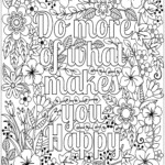 Do What Makes You Happy Coloring Page Printable