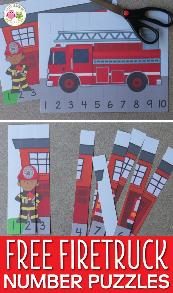 Do You Want 2 Fun Free Fire Truck Printables Community Helpers Math 