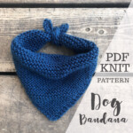 Dog Bandana Knitting Pattern Knit PDF Yarn Tutorial Instant Etsy