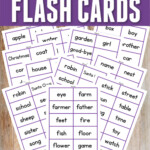 Dolch Nouns Sight Word Flash Cards Free Printable