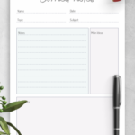 Download Printable Cornell Method Note Taking Template PDF