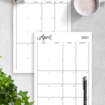 Download Printable Monthly Calendar Template PDF