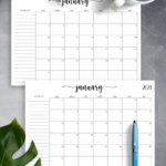 Download Printable Monthly Calendar With To Do List PDF