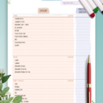 Download Printable Party Budget Template Floral Style PDF