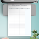 Download Printable Password Tracker Template With Notes Section PDF