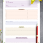 Download Printable Recipe Book Template Floral Style PDF