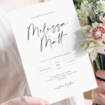 Download Printable Simple Minimalist Wedding Invitation Suite PDF