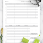 Download Printable Weekly Budget Original Style PDF