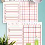 Download Printable Weekly Chore Chart Template PDF