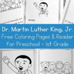 Dr Martin Luther King Jr Coloring Book And Reader Printable For P