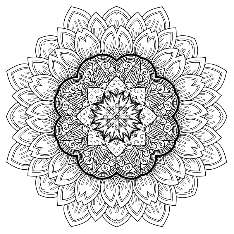 Drawings Art Therapy Relaxation Printable Coloring Pages