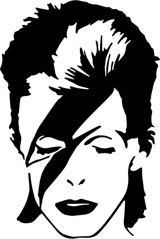 Drawings David Bowie Celebrities Printable Coloring Pages