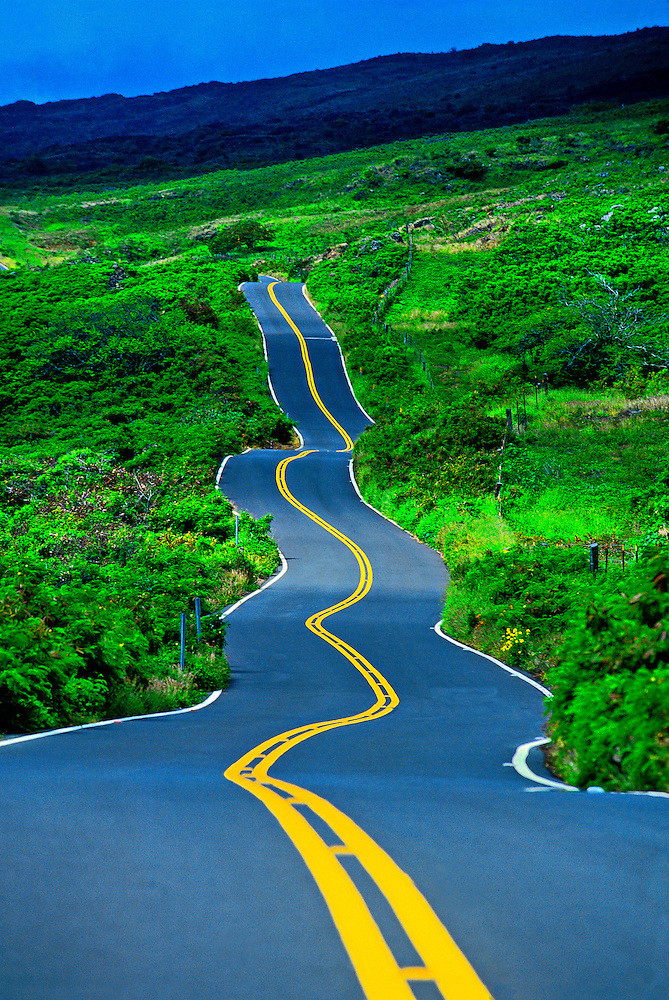 Driving The Kula Highway Maui Hawaii USA Blaine Harrington III