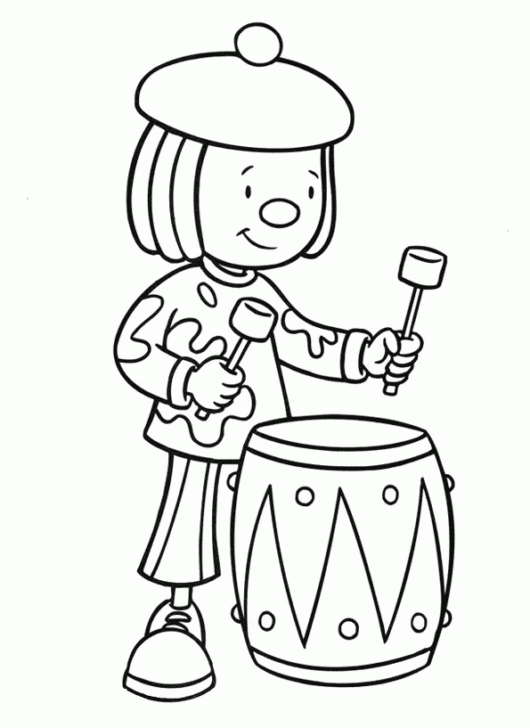 Drum Coloring Pages To Download And Print For Free