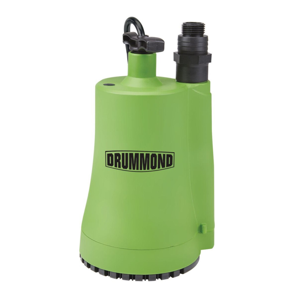 DRUMMOND 1 6 HP Submersible Utility Pump 1600 GPH Item 63319 56361 