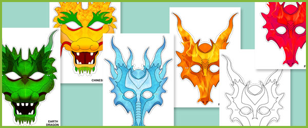 Early Learning Resources Dragon Role Play Masks