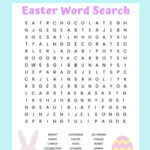 Easter Word Search Free Printable Worksheet For Kids Easter