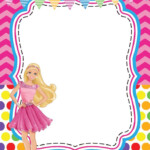 Editable Barbie Invitation Template Blank Barbie Invitations Barbie