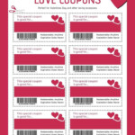 Editable Love Coupons Valentines Day Coupons Valentines Day Etsy