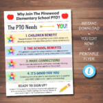 EDITABLE PTO PTA Recruitment Flyer Printable Handout School Etsy