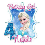 ELSA Frozen Birthday Printable Iron On Transfer Or Use As Clip Art DIY