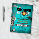 Escape Room Invitation Birthday Escape Room Party Invitation Etsy