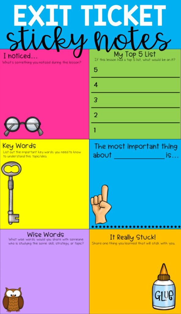 Exit Ticket Templates For Any Subject Digital And Print Teaching 