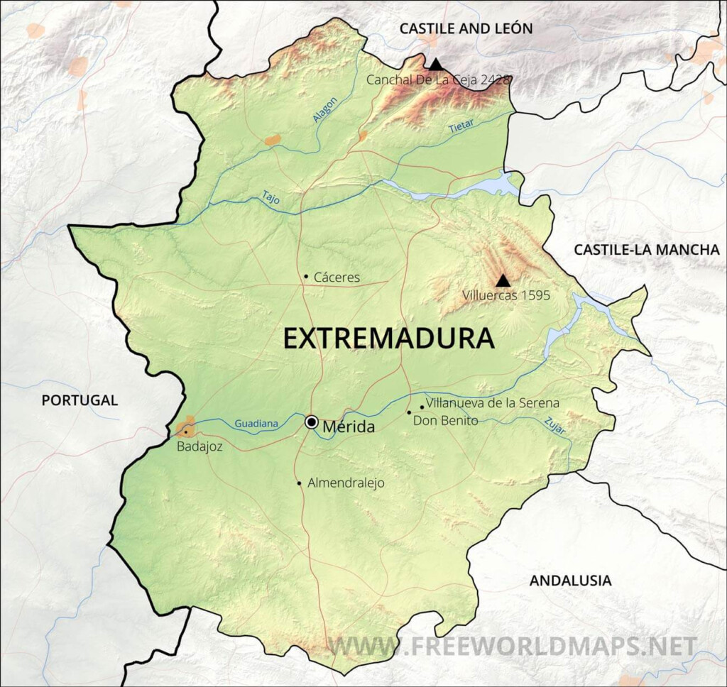 Extremadura Maps