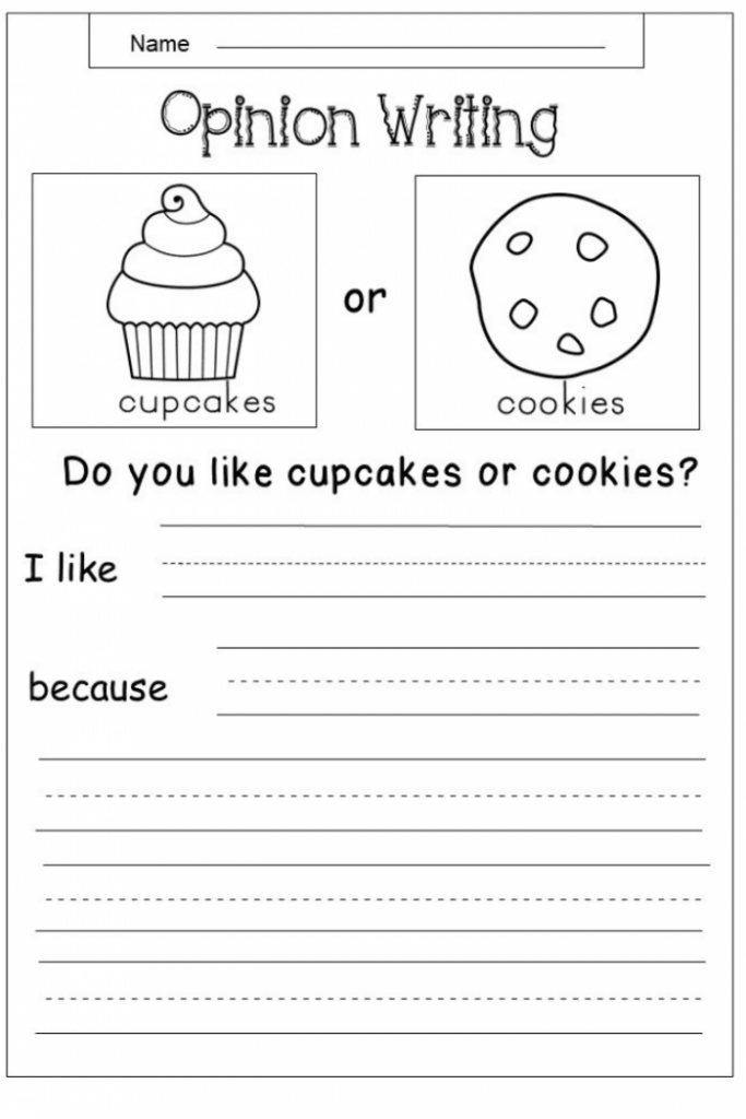 Favorite Food Opinion Writing Worksheets 99Worksheets