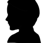 Female Face Silhouette Stencils Template At Www milliande printables