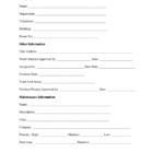 Fillable Maintenance Work Order Form Printable Pdf Download