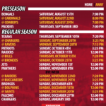 FINAL Chiefs 2020 Printable Schedule Kansas City Chiefs Schedule