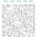 Find Count And Color Printable Worksheet For Kindergarten And A