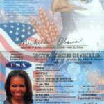 First Lady Michelle Obama s Passport Passport Template Passport Card