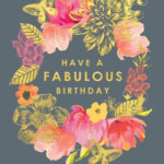 Floral Fabulous Birthday Card Thortful Birthday Wishes Flowers