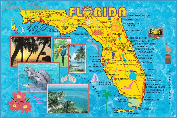 Florida Map Tourist Attractions Map Of Florida Florida State Map