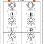 Flower Count Worksheet Preschool Worksheets Preschool Math