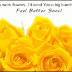 Flowers To Wish Speedy Recovery Free Get Well Soon ECards 123 Greetings