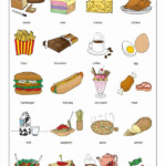 Food And Drinks Flashcards Vocabulary Cards For Kids