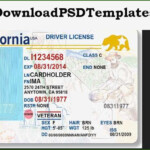 Foolproof California Drivers License Template That Prove Your Strands