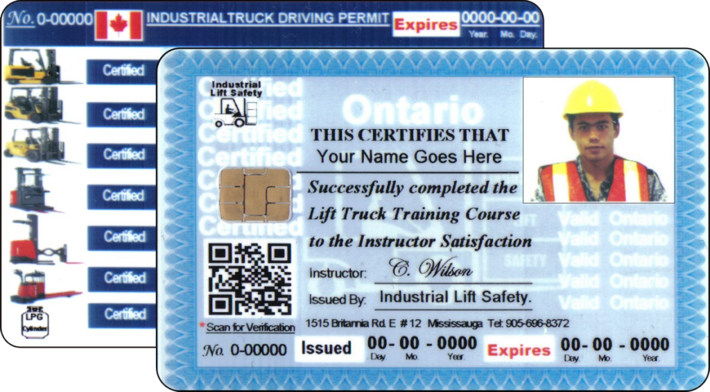 Forklift Photo I D Chip Card Industrial Lift Safety Scarborough 