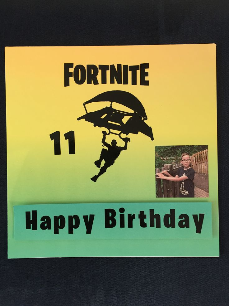 Fortnite Birthday Card Birthday Cards Cards Happy Birthday