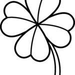 Four Leaf Clover Coloring Pages Best Coloring Pages For Kids