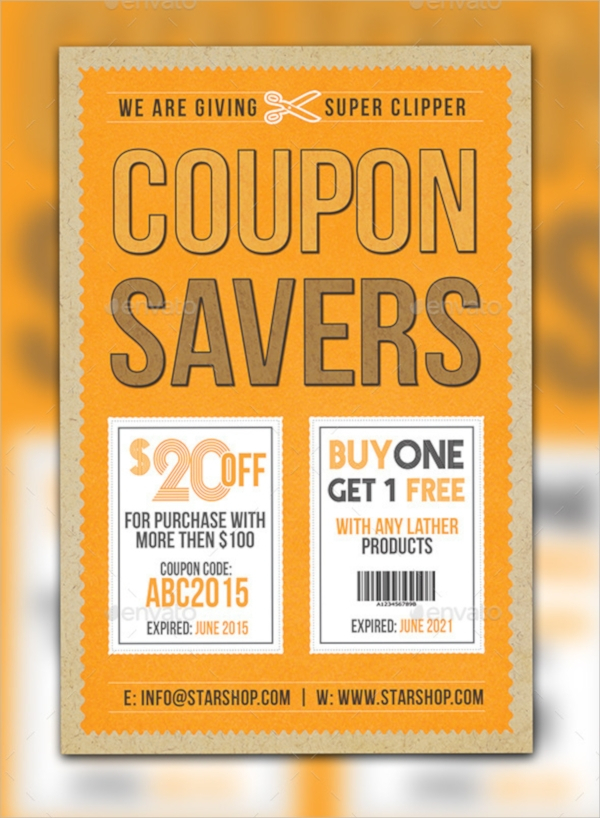 FREE 11 Coupon Flyers In PSD AI EPS InDesign MS Word Pages 