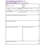 FREE 30 Tutor Request Forms PDF Ms Word Excel