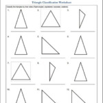 Free 5th Grade Geometry Math Worksheets Triangle Classification