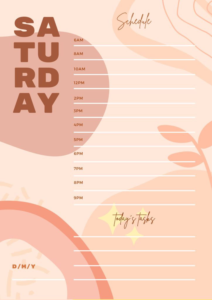 FREE Aesthetic Daily Scheduler Template Weekly Planner Template 